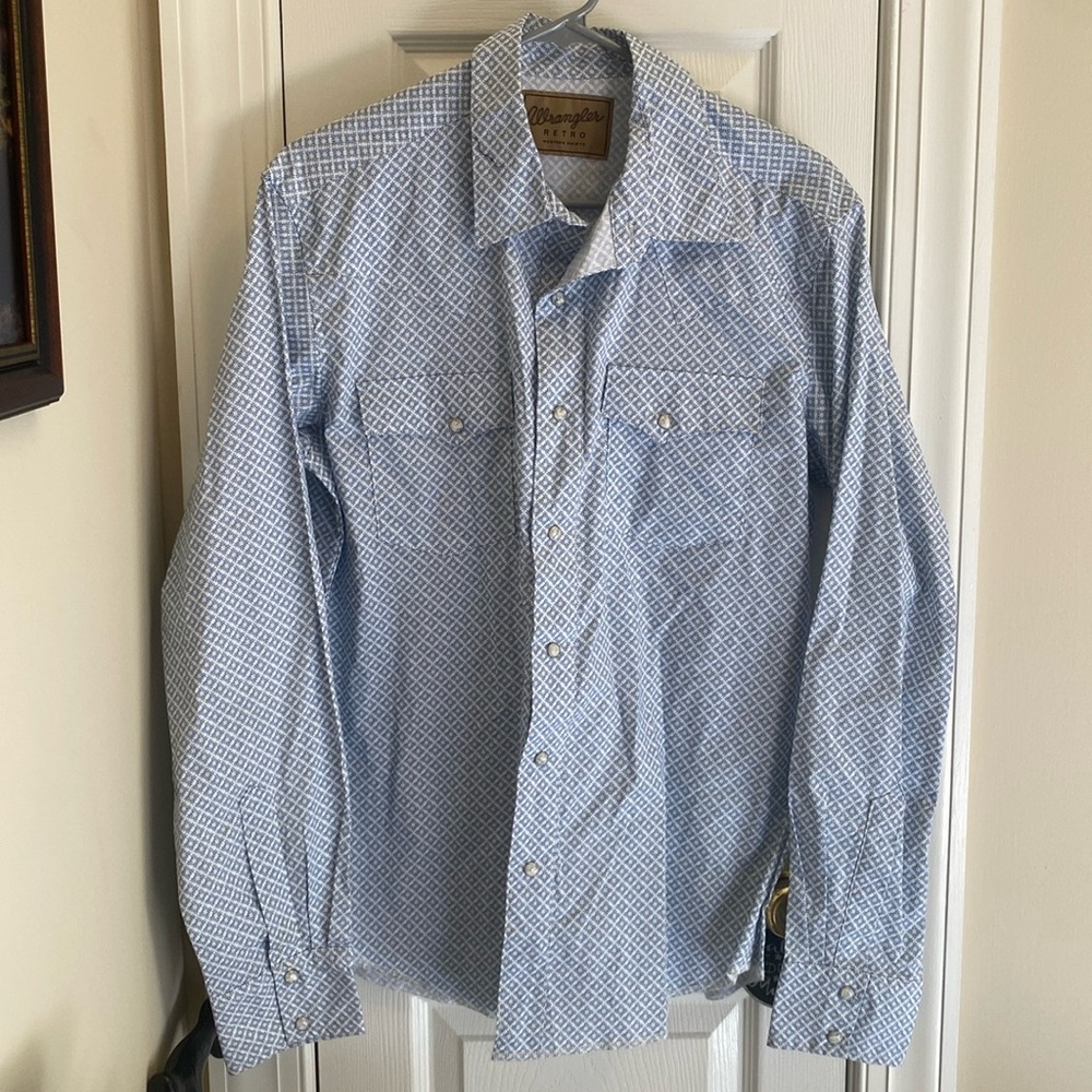 Wrangler retro western button down shirt